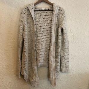 Anthropologie Sleeping On Snow hooded cardigan